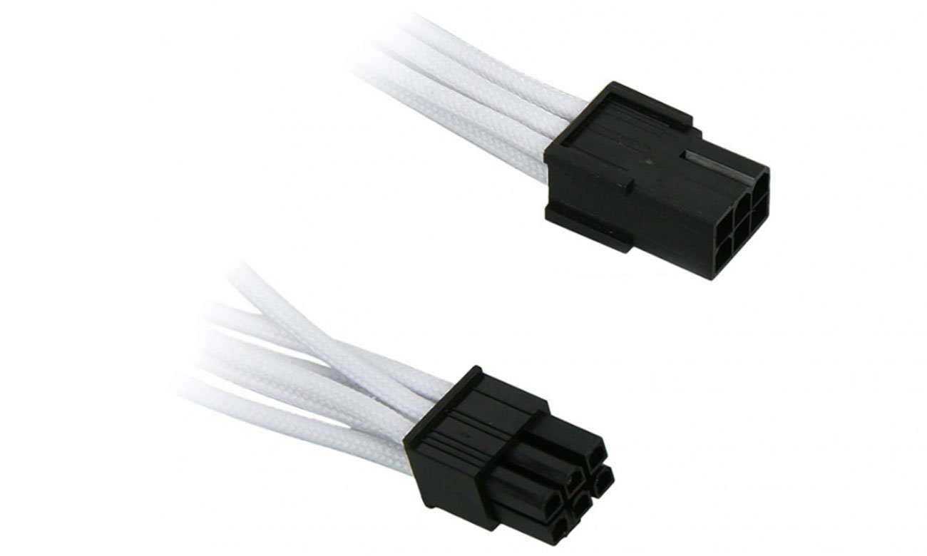 Kabel ATX/Molex Bitfenix Przedłużacz 6-Pin PCIe 45cm Biały