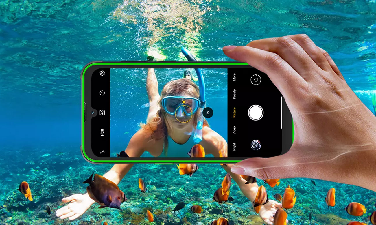 Smartfon Blackview BV5200 aparat robi zdjęcia pod wodą