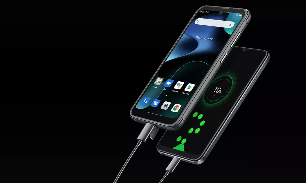 Smartfon Blackview BV5200 czarny z ładowaniem zwrotnym