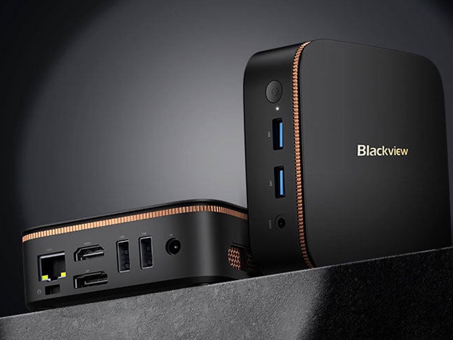 Blackview MP20 złącza z przodu i tyłu obudowy