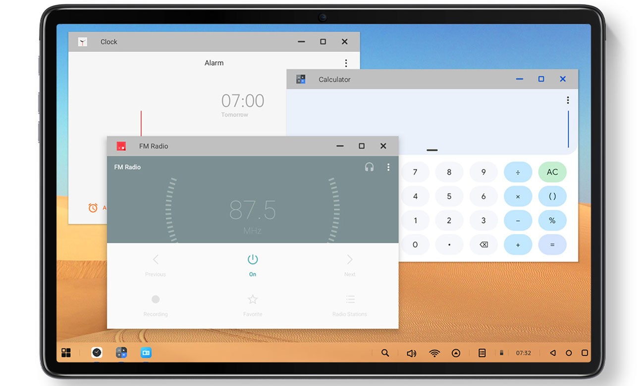 Blackview TAB 7 LTE okna aplikacji
