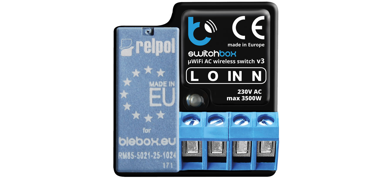 Blebox SwitchBox v3 - przekaźnik 230V WiFi BOX-16883