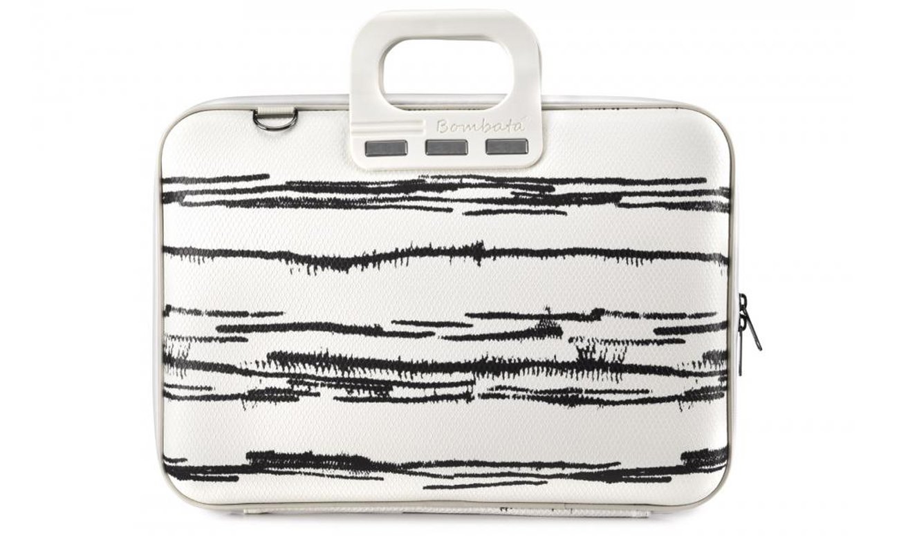 Torba na laptopa Bombata Black&White 15,6'' biała