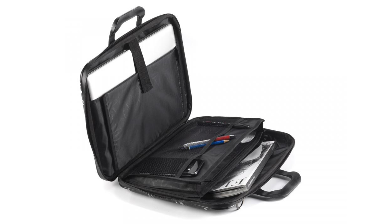 Torba na laptopa Bombata Black&White 15,6'' biała