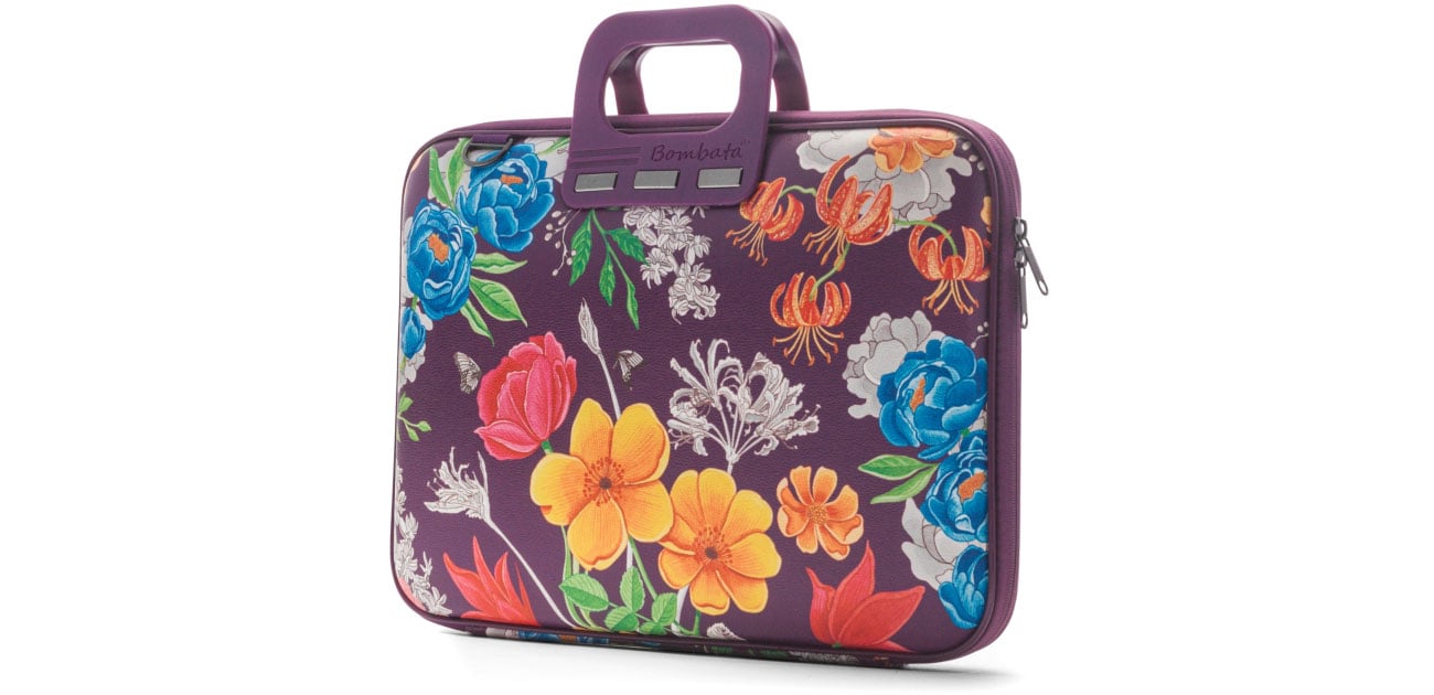 Torba Bombata Peonia 13'' śliwkowa E00860-27