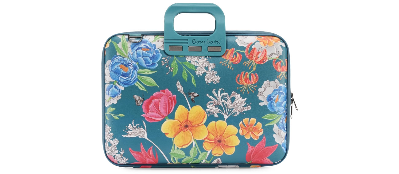 Torba Bombata Peonia 15.6'' turkusowa E00861-25