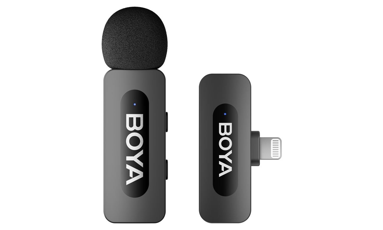 Bezprzewodowy system mikrofonowy Boya BY-V1 2.0 Ultra Compact - Widok ogólny