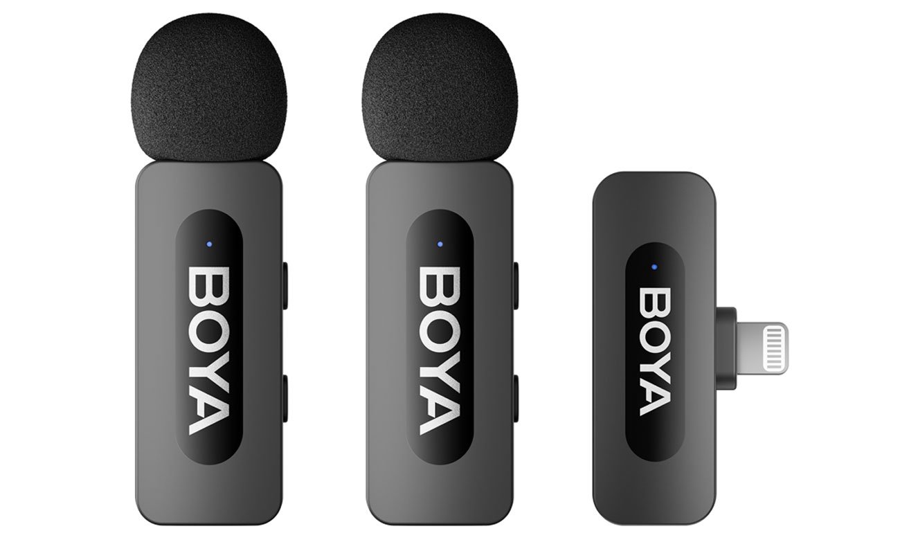 Bezprzewodowy system mikrofonowy Boya BY-V2 2.0 Ultra Compact - Widok ogólny