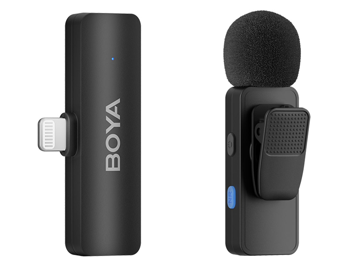 Bezprzewodowy system mikrofonowy Boya BY-V4D - Odbiornik i mikrofon