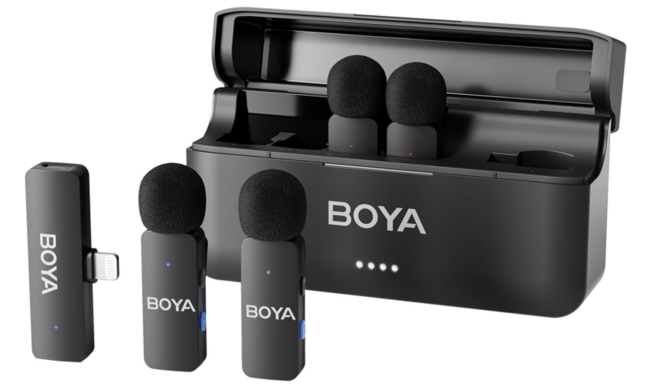 Bezprzewodowy system mikrofonowy Boya BY-V4D - Widok ogólny