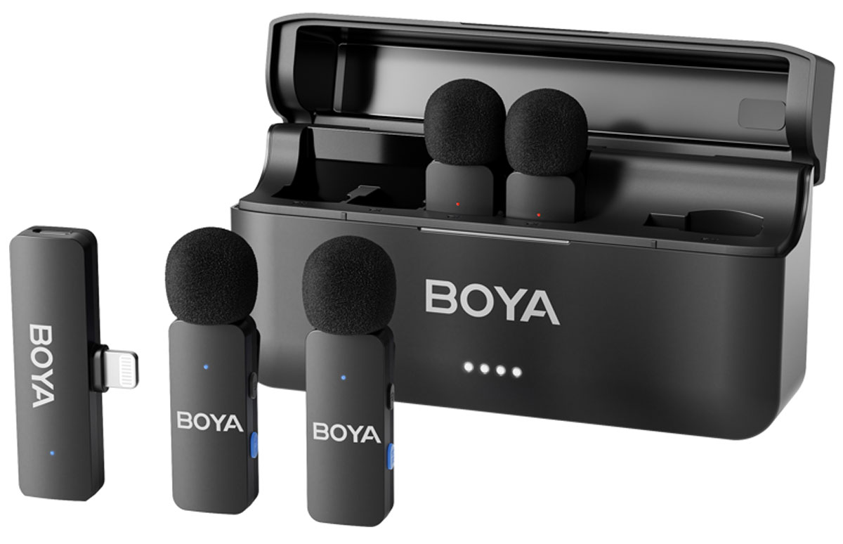 Bezprzewodowy system mikrofonowy Boya BY-V4D - Widok ogólny