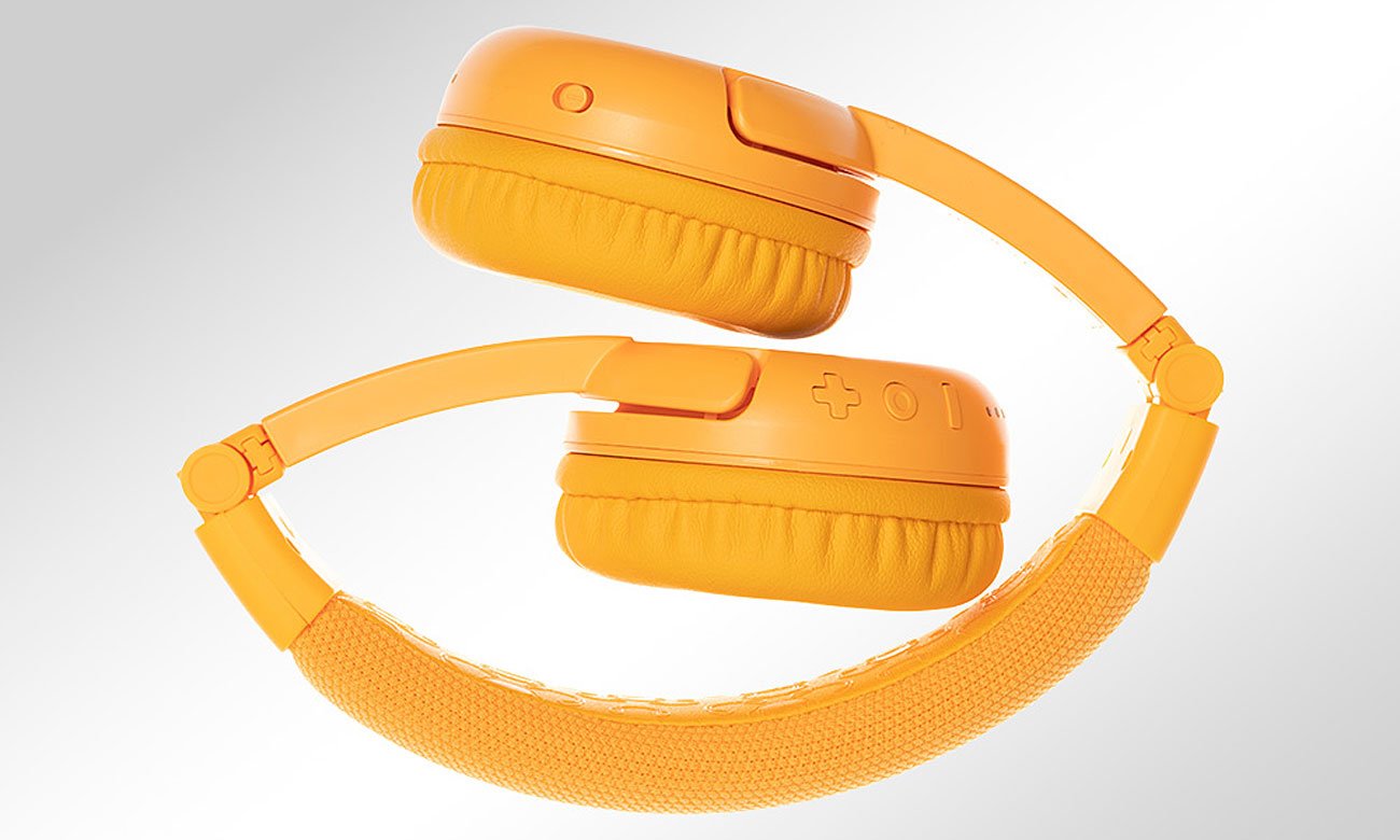 BuddyPhones PlayPlus żółte konstrukcja