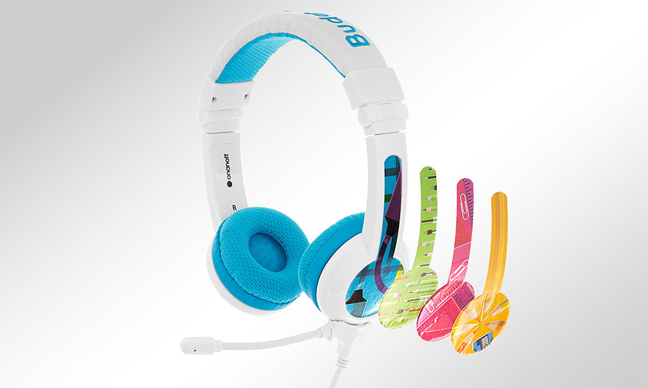 BuddyPhones School Plus niebieskie konstrukcja