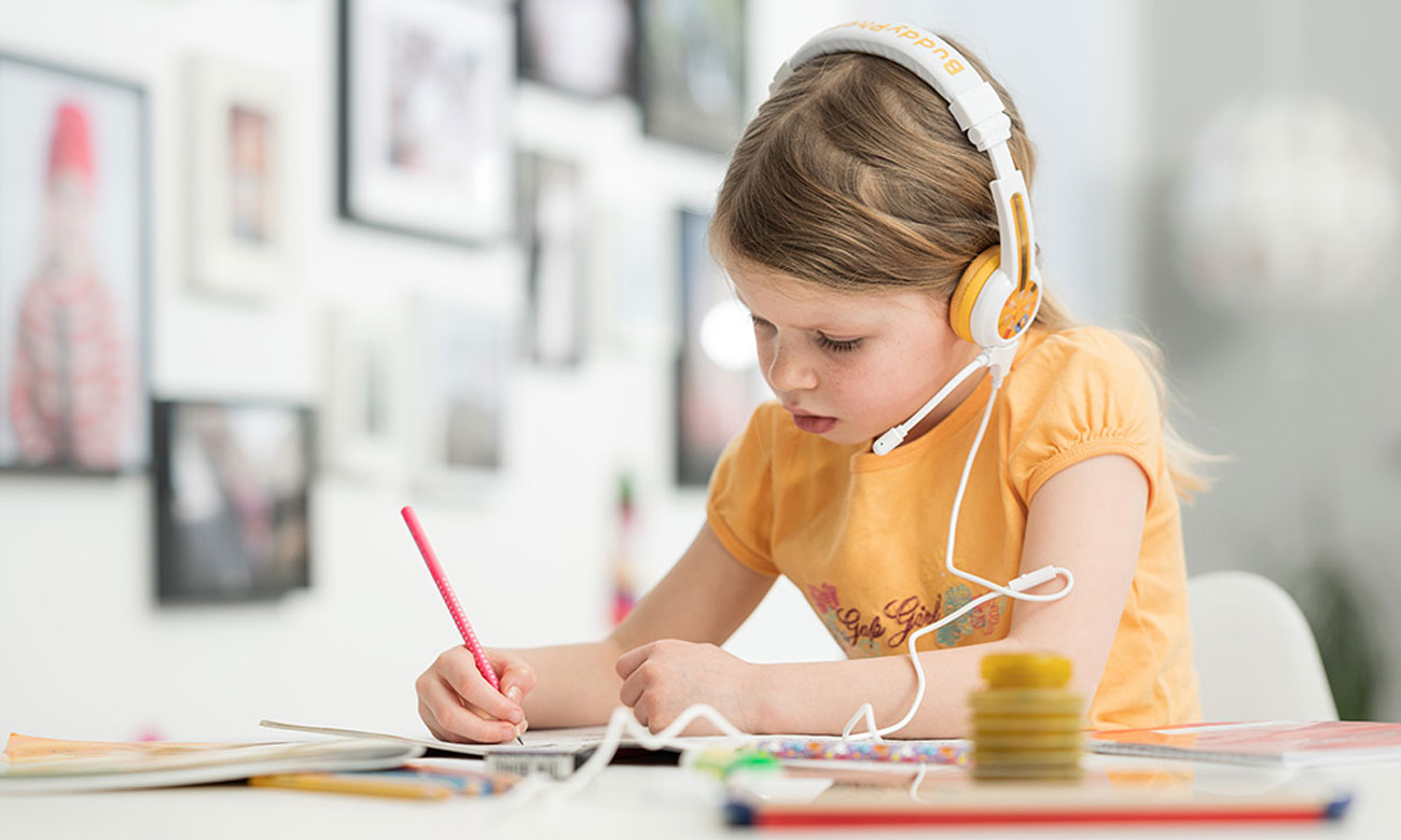 BuddyPhones School Plus żółte wygoda