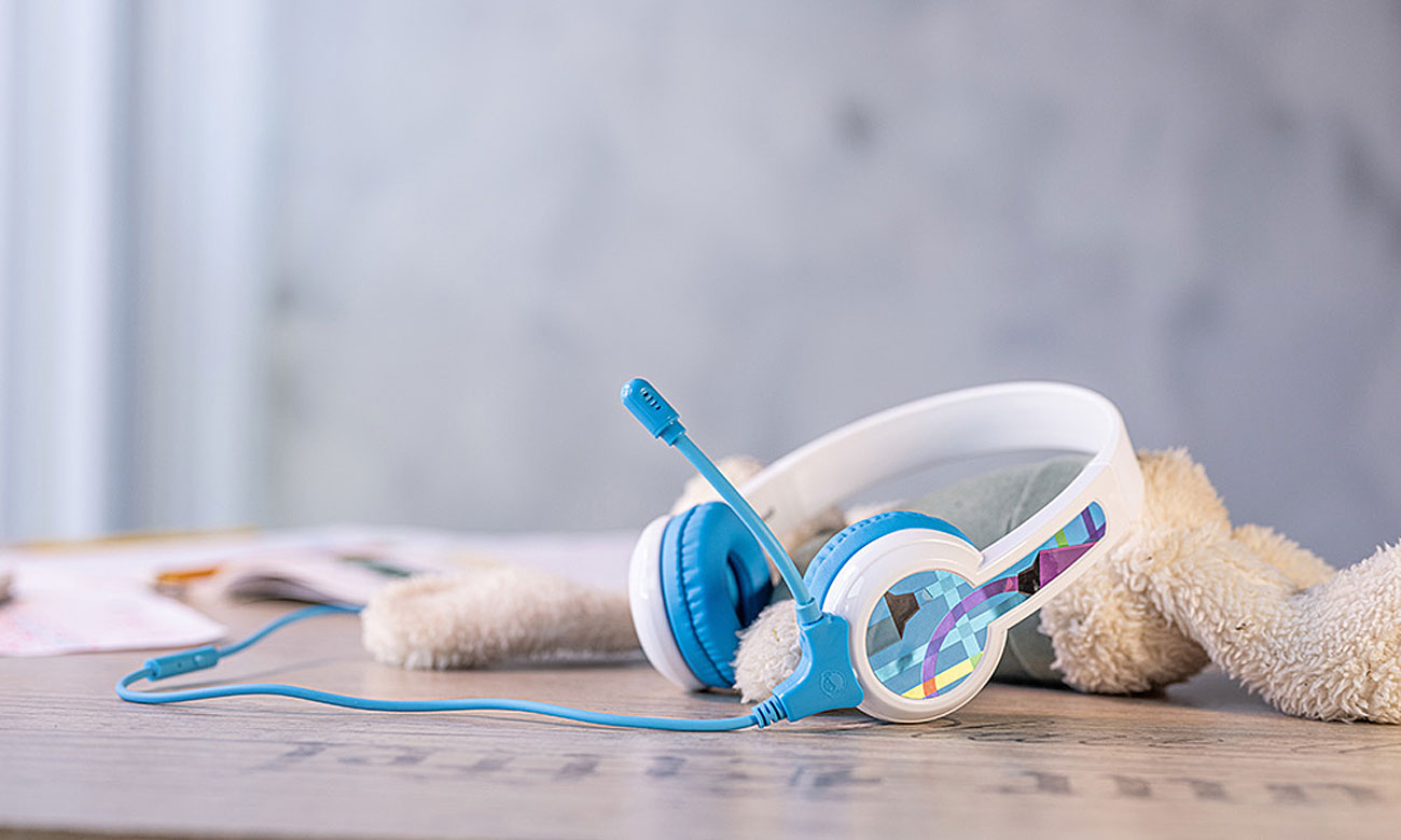BuddyPhones StudyBuddy niebieskie mikrofon