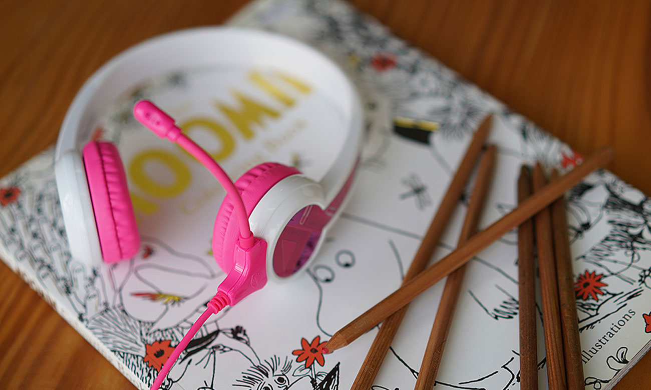 Słuchawki dla dzieci BuddyPhones StudyBuddy różowe