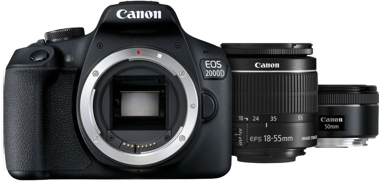 Canon EOS 2000D 18-55 IS + 50mm f/1,8S Kluczowe Cechy