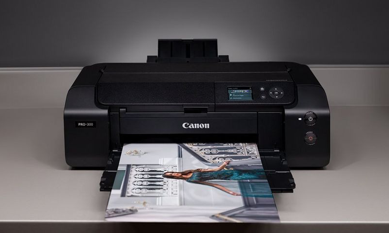 Canon IMAGEPROGRAF PRO-300 widok z przodu, wydruk zdjęcia