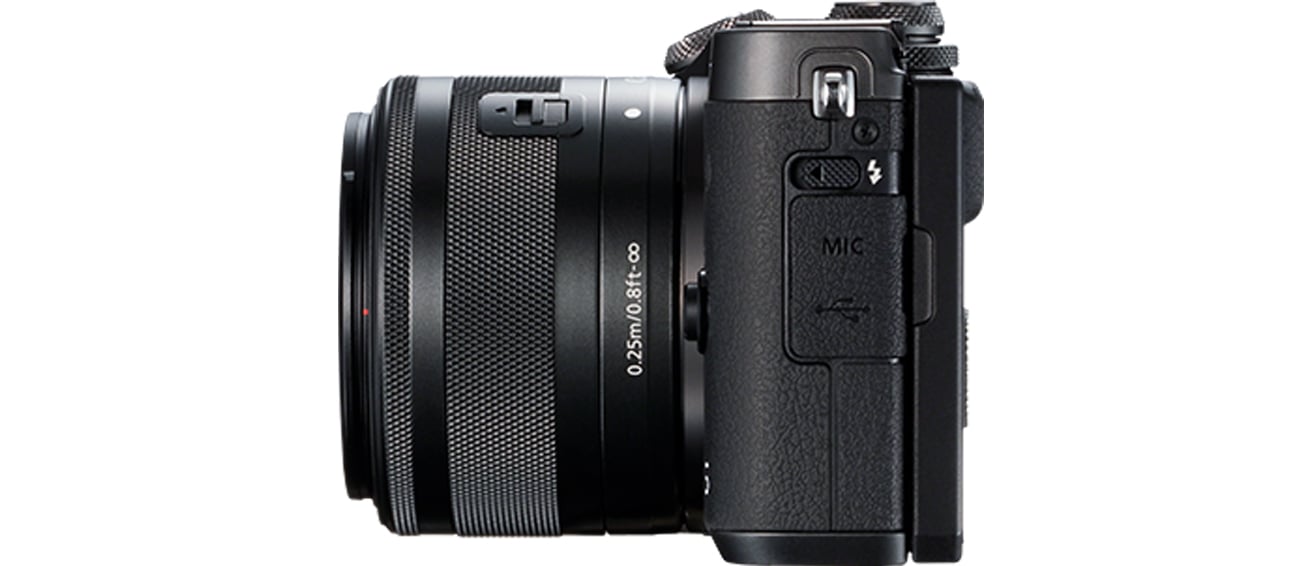 Canon EOS M6 Widok Z Boku