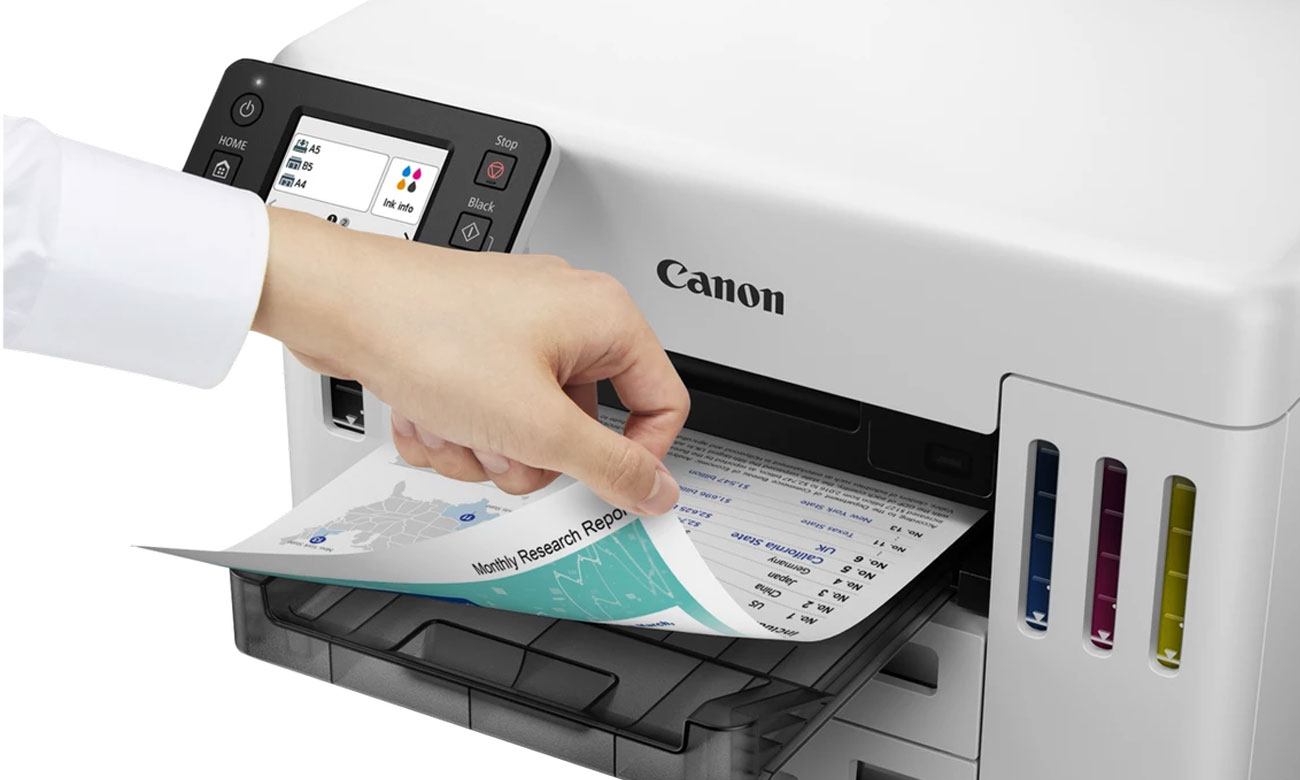 Canon MAXIFY GX5540 MegaTank drukowanie dokumentu
