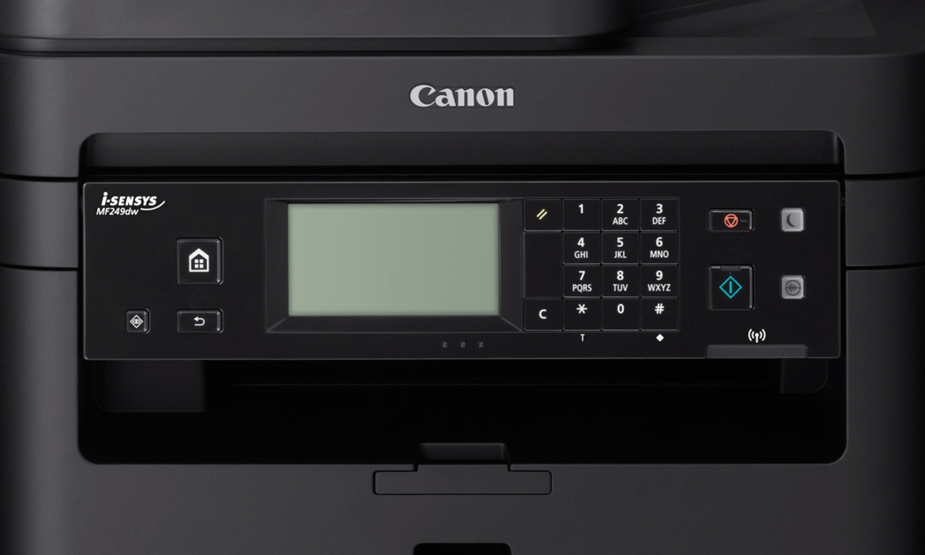 Canon i-SENSYS MF249dw panel sterowania