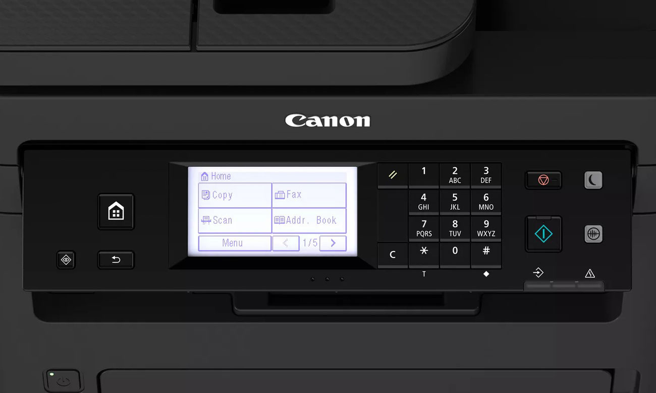 Canon I-SENSYS MF267DW II wyświetlacz