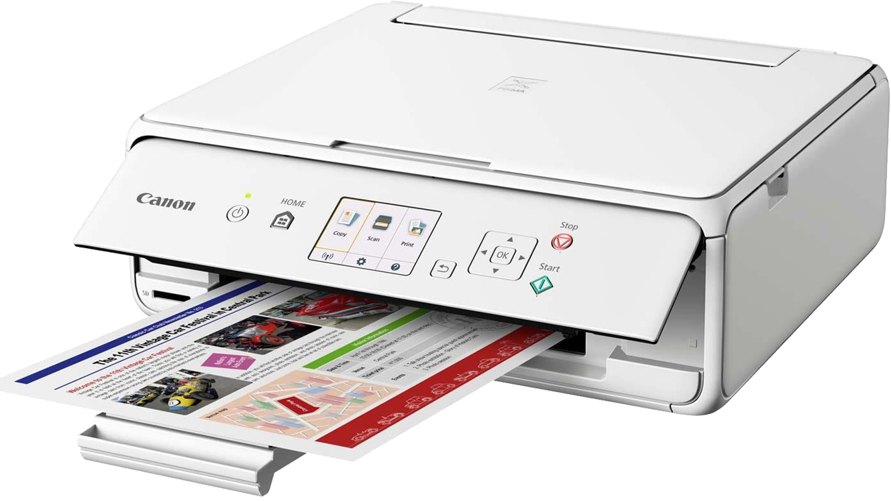 Canon Pixma TS5051 kolorowe wydurki
