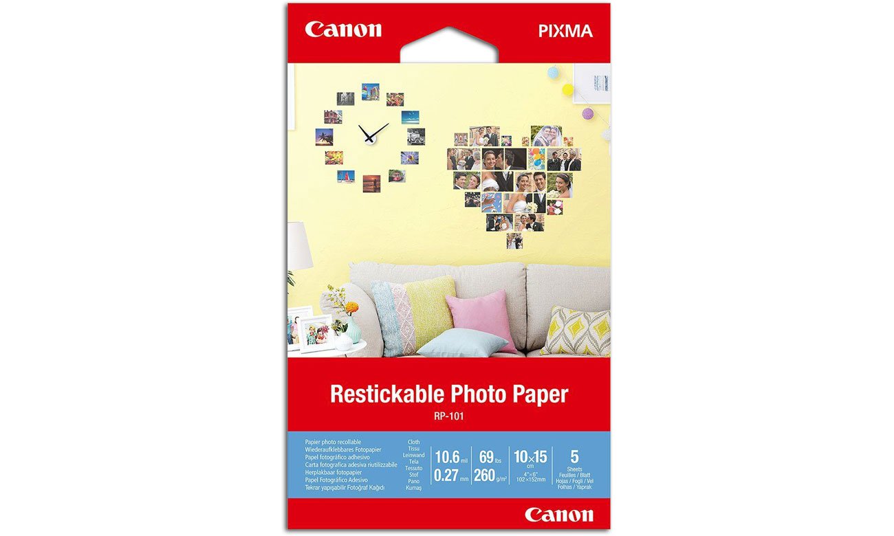 Papier do drukarki Canon Naklejki fotograficzne RP-101 899697