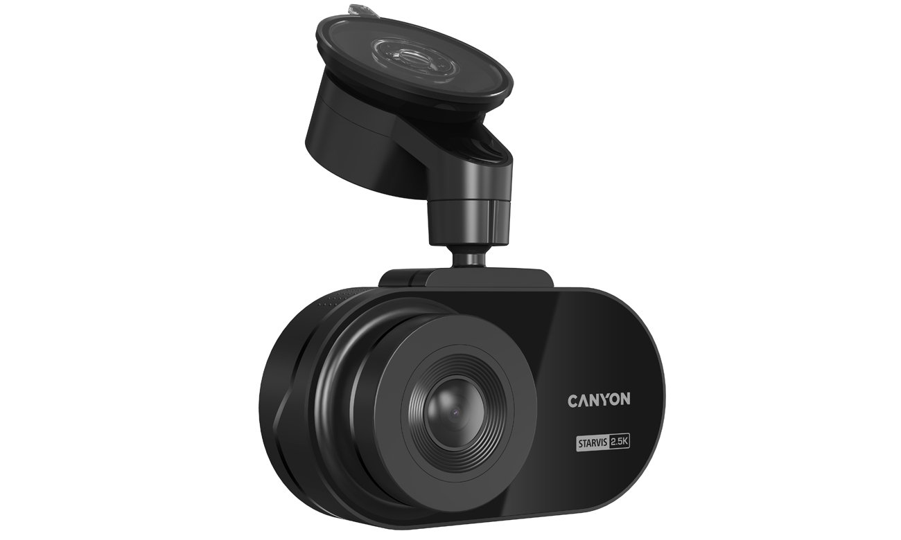 Wideorejestrator CANYON DVR25 2.5K Wi-Fi Czarny - Widok ogólny