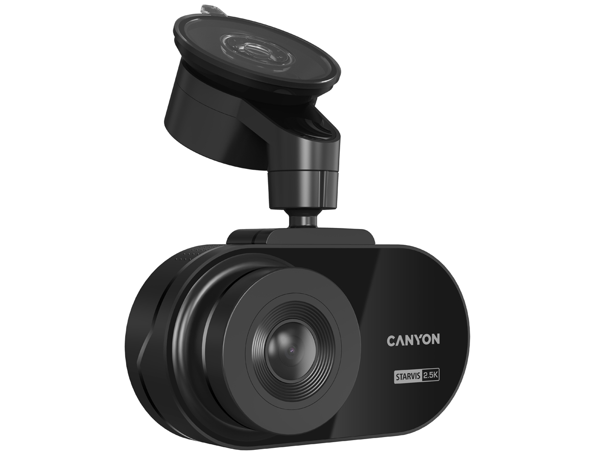 Wideorejestrator CANYON DVR25 2.5K Wi-Fi Czarny - Widok ogólny