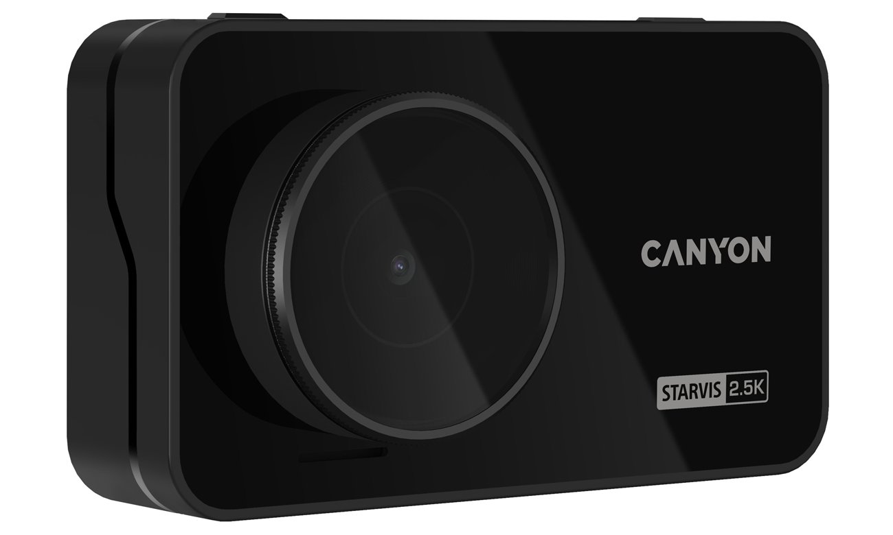 Wideorejestrator CANYON DVR25GPS 2.5K Wi-Fi GPS Czarny - Widok ogólny