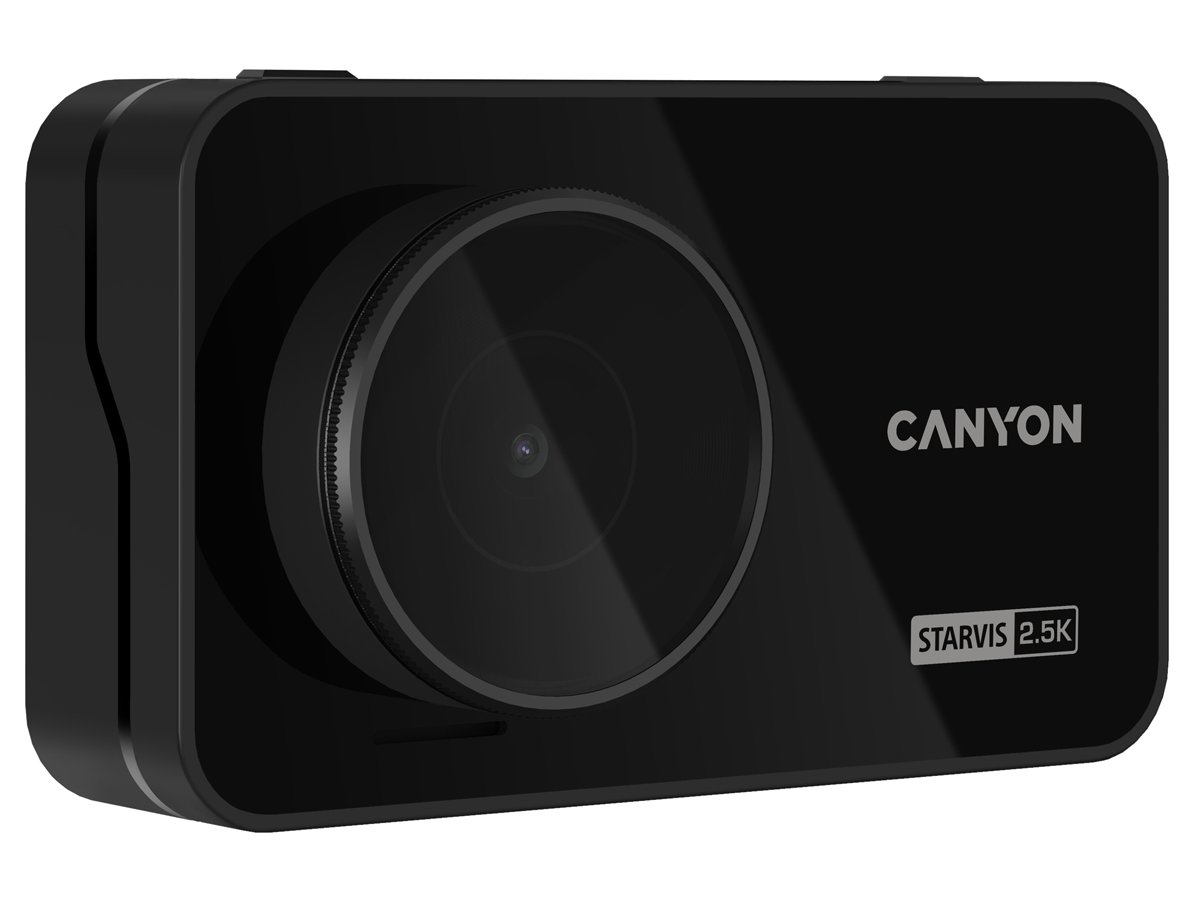 Wideorejestrator CANYON DVR25GPS 2.5K Wi-Fi GPS Czarny - Widok ogólny