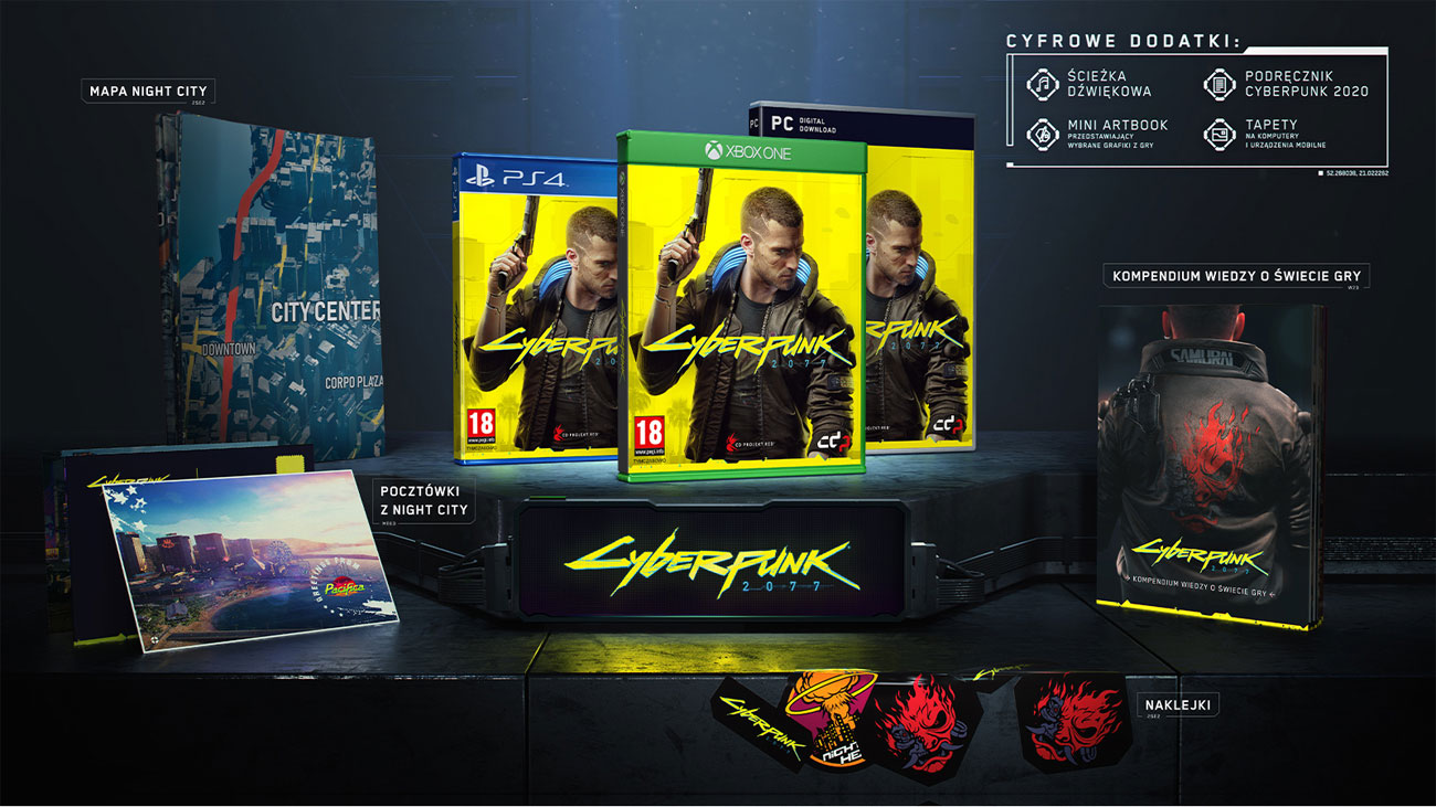 Cyberpunk 2077 - Zawartość edycji standardowej
