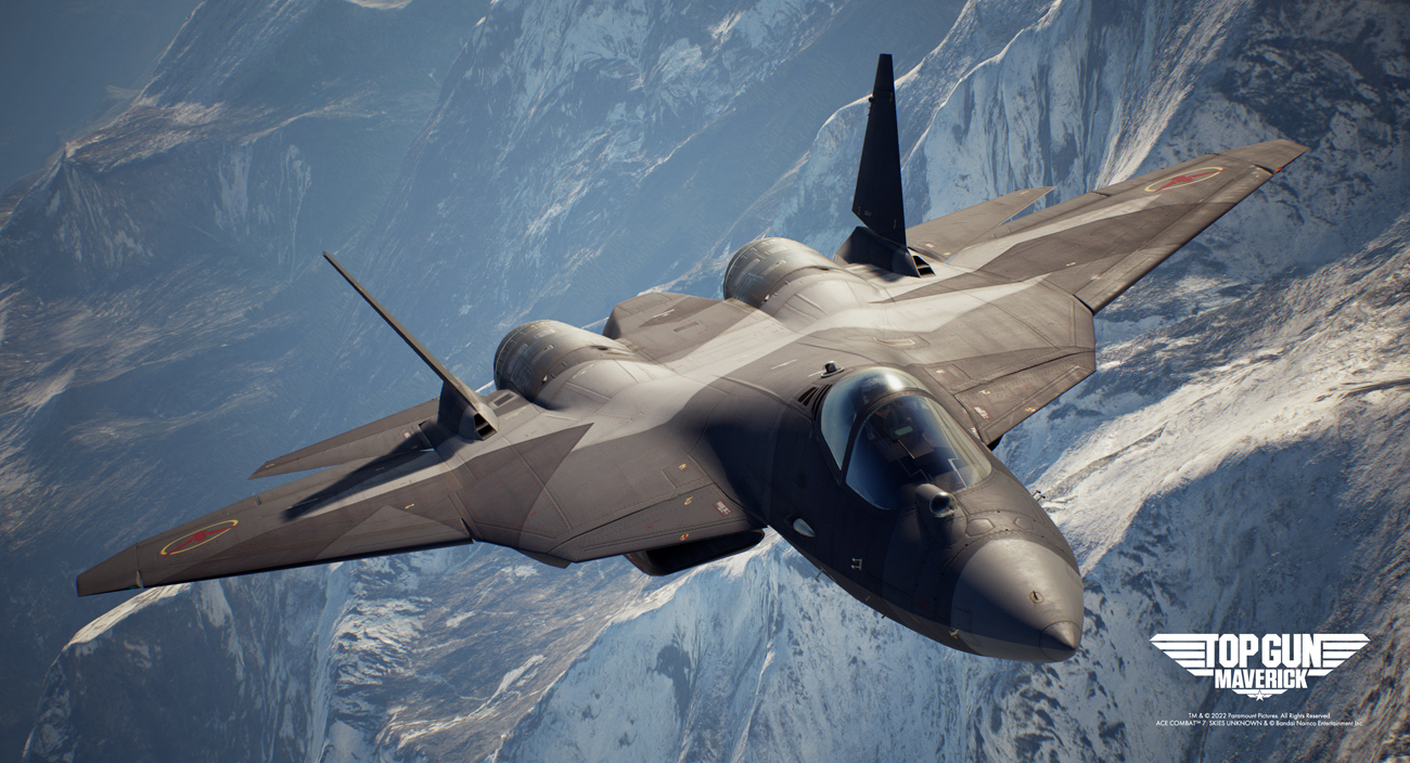 Zrzut ekranu z gry Ace Combat 7: Skies Unknown Top Gun Maverick Edition