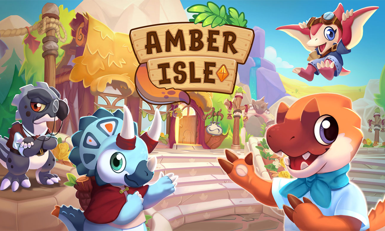 Grafika key art z gry Amber Isle