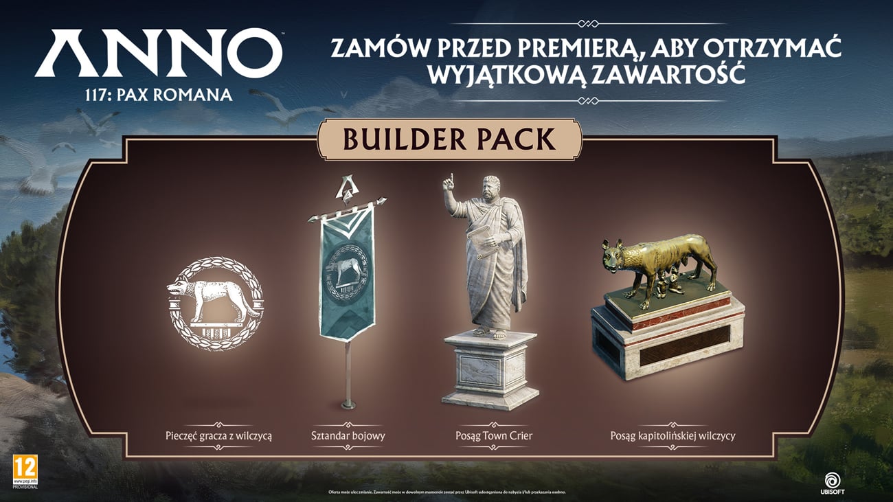 Dodatek do zamówień przedpremierowych gry Anno 117: Pax Romana