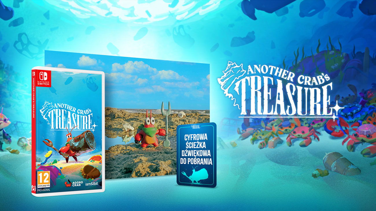 Zawartość wydania pudełkowego gry Another Crab’s Treasure na Nintendo Switch