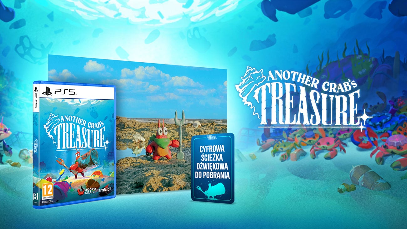Zawartość wydania pudełkowego gry Another Crab’s Treasure na PlayStation 5