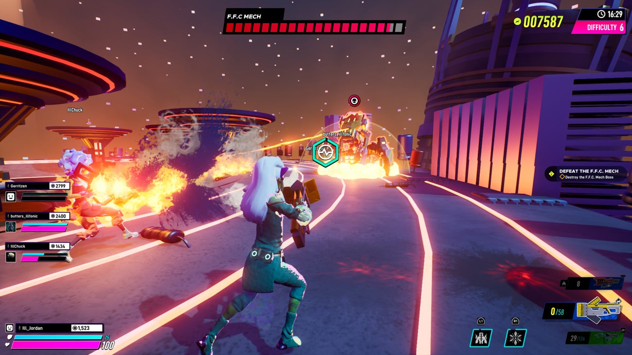 Zrzut ekranu z gry Arcadegeddon