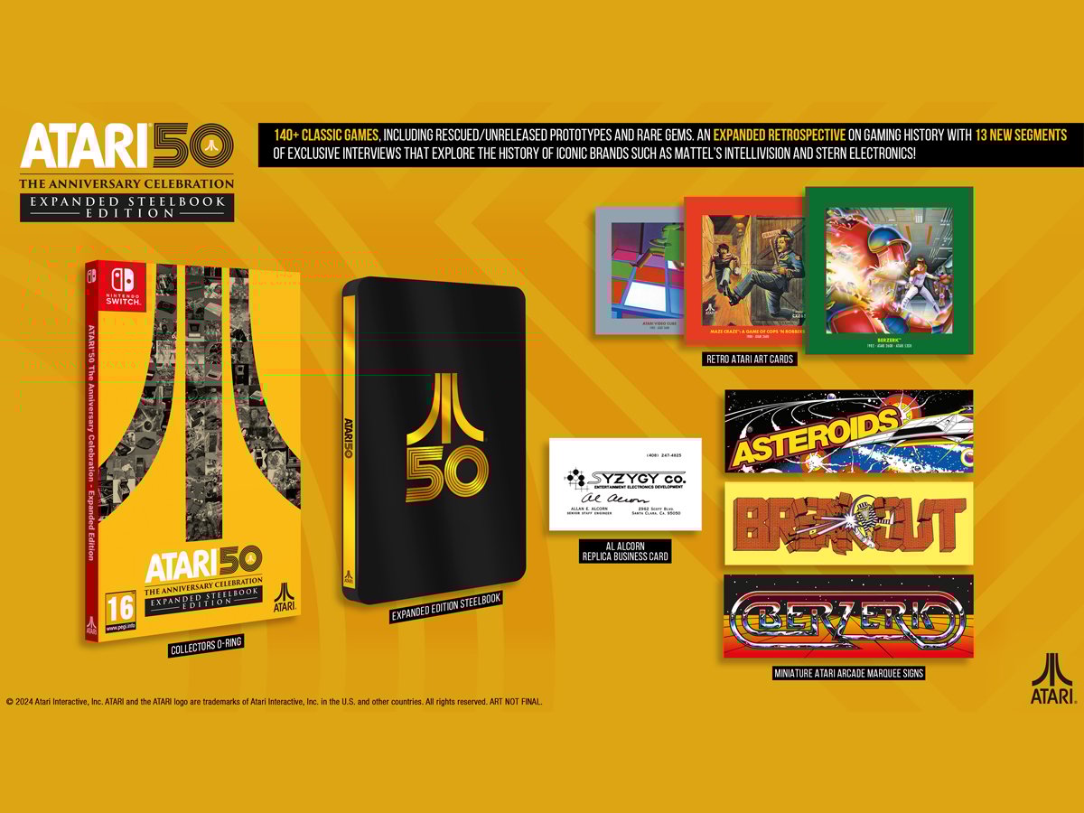 Zawartość Atari 50: The Anniversary Celebration – Expanded Steelbook Edition
