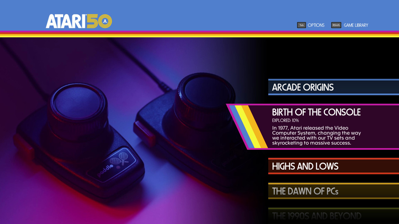 Zrzut ekranu z Atari 50: The Anniversary Celebration
