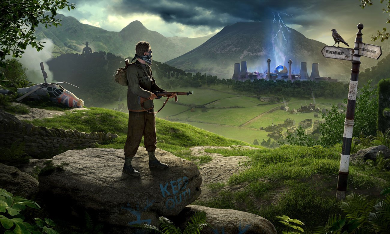 Grafika key art z gry Atomfall