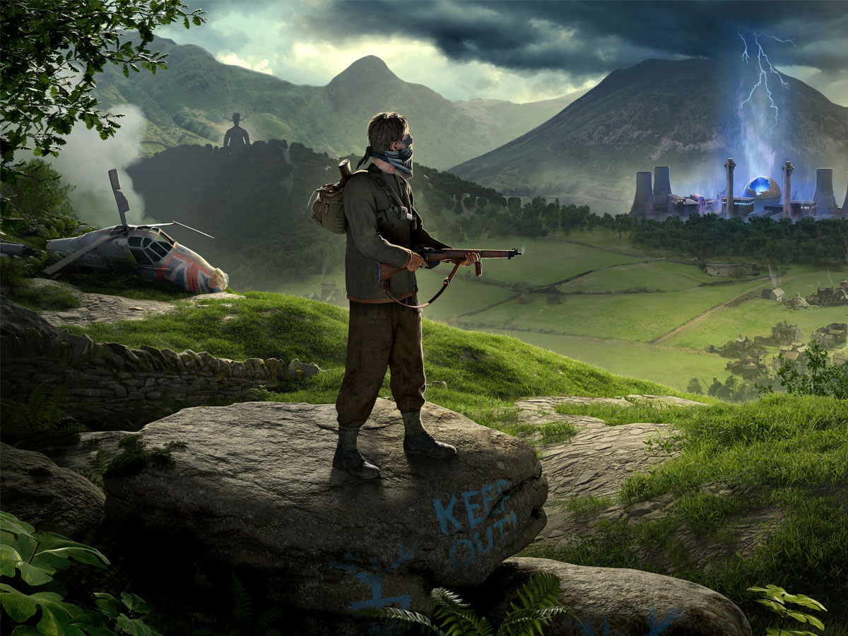 Grafika key art z gry Atomfall