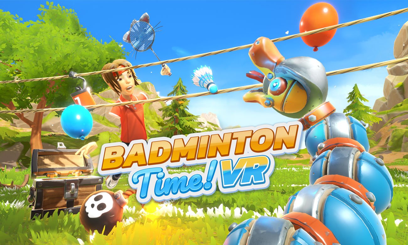 Grafika key art z gry Badminton Time VR