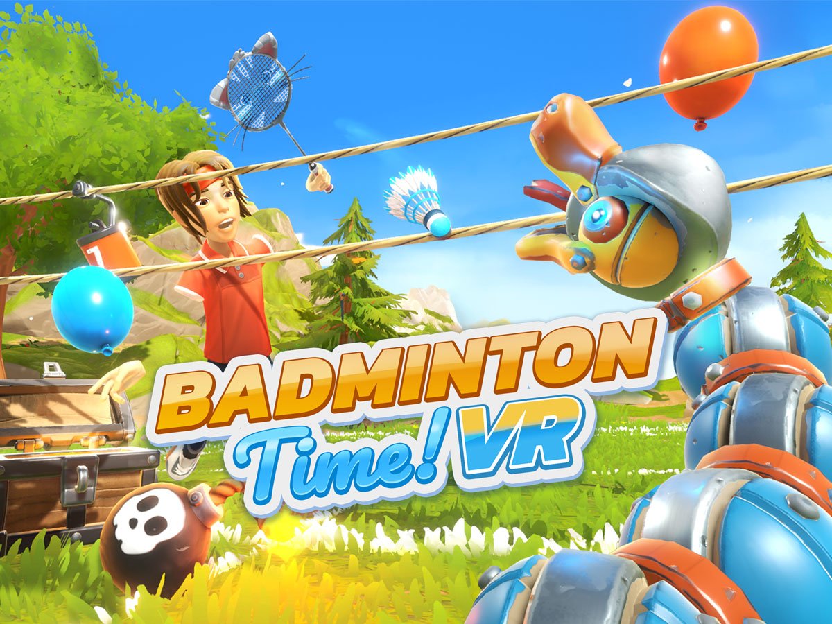 Grafika key art z gry Badminton Time VR