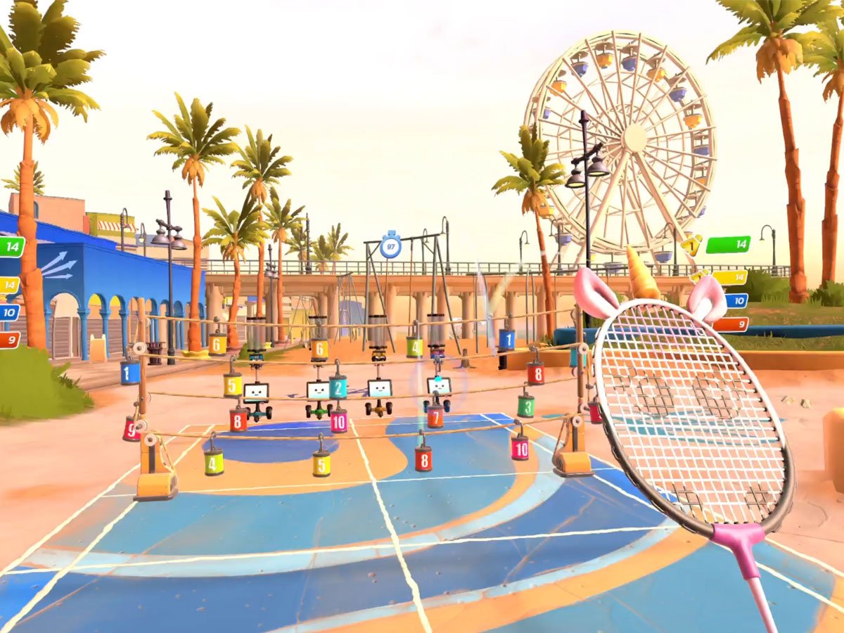 Zrzut ekranu screenshot z gry Badminton Time VR