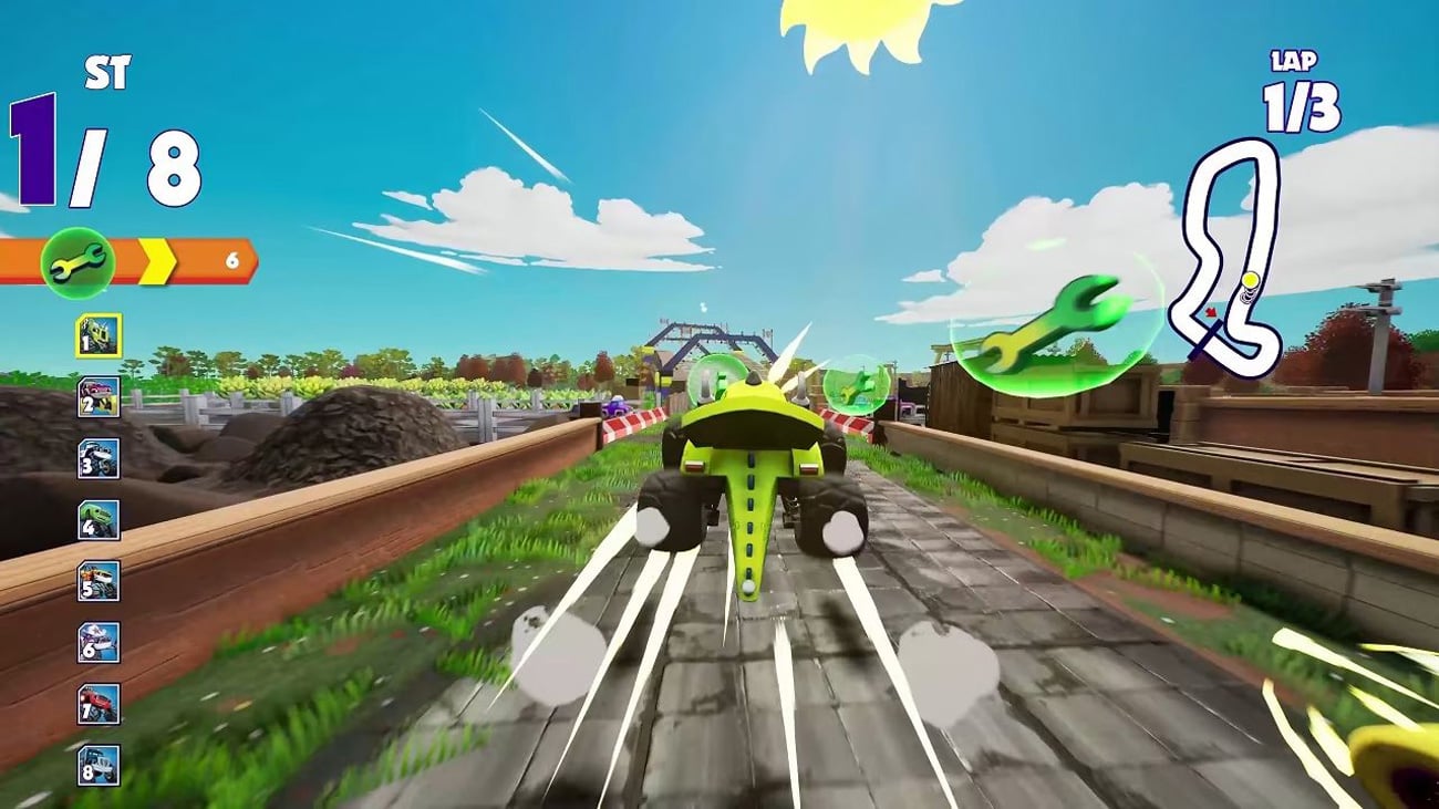 Zrzut ekranu z gry Blaze and the Monster Machines: Axle City Racers