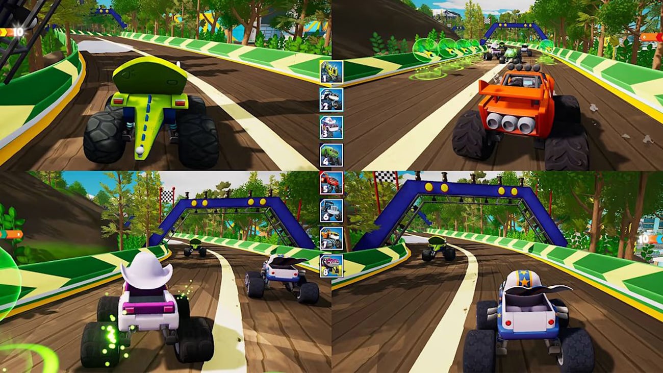 Zrzut ekranu z gry Blaze and the Monster Machines: Axle City Racers
