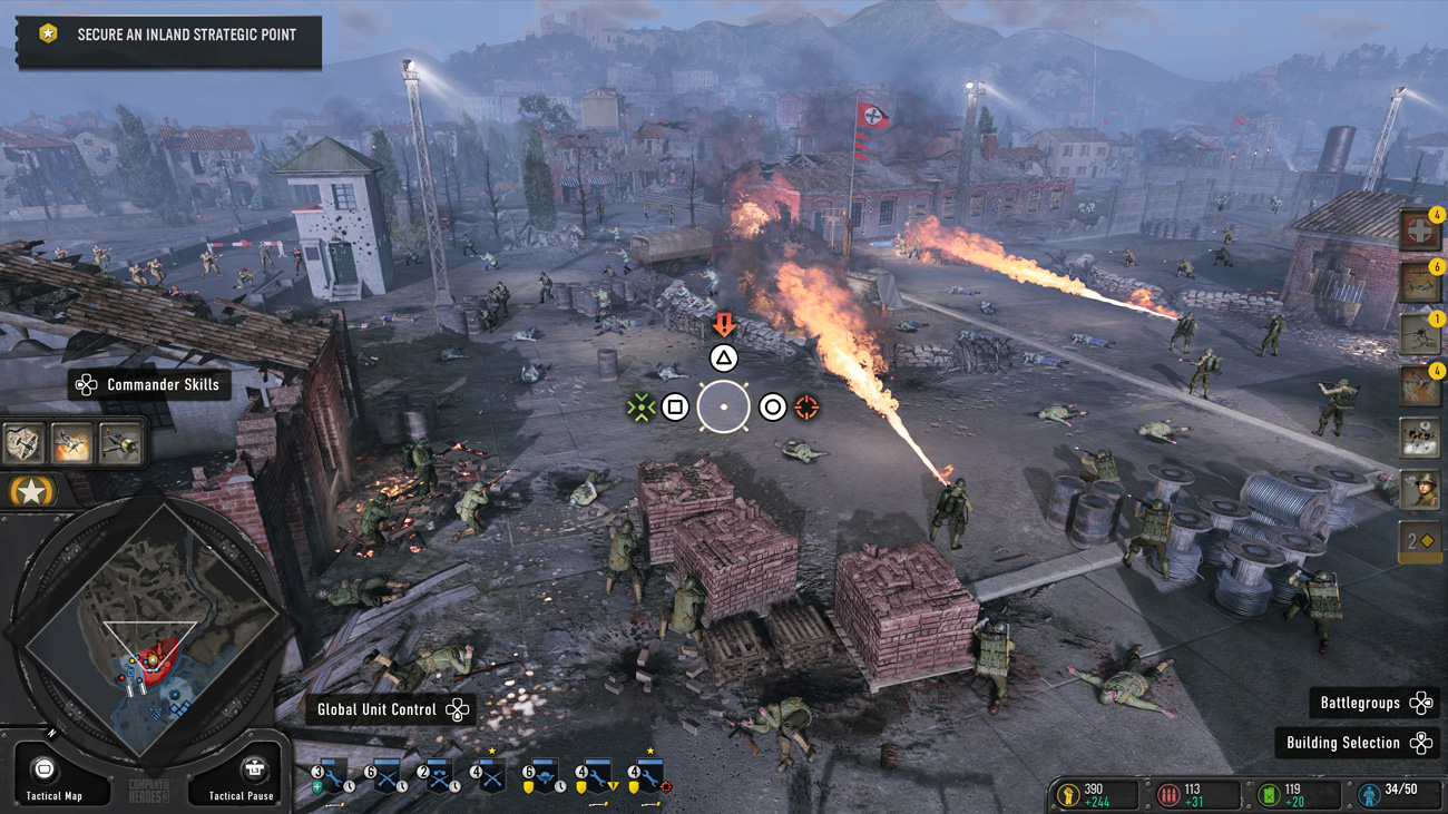 Zrzut ekranu z gry Company of Heroes 3 Console Launch Edition