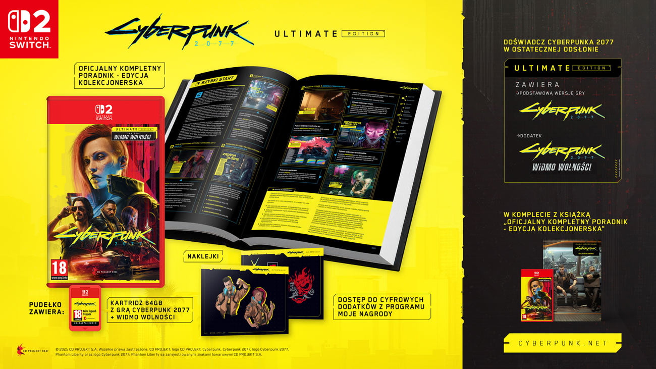 Zawartość Cyberpunk 2077: Ultimate Edition